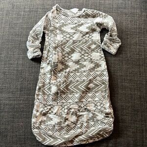 Kate Quinn western print pajama sleep sack. 0-3 month